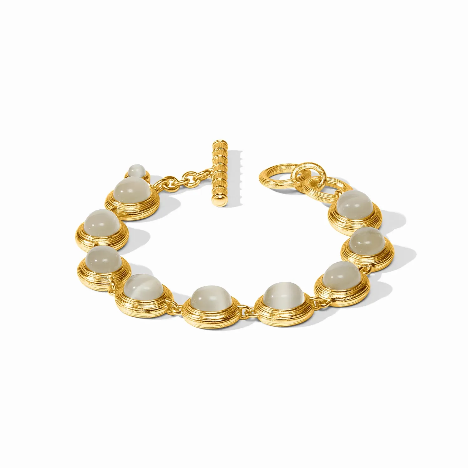 JULIE VOS COBBLESTONE TENNIS BRACELET-IVORY CAT’S EYE