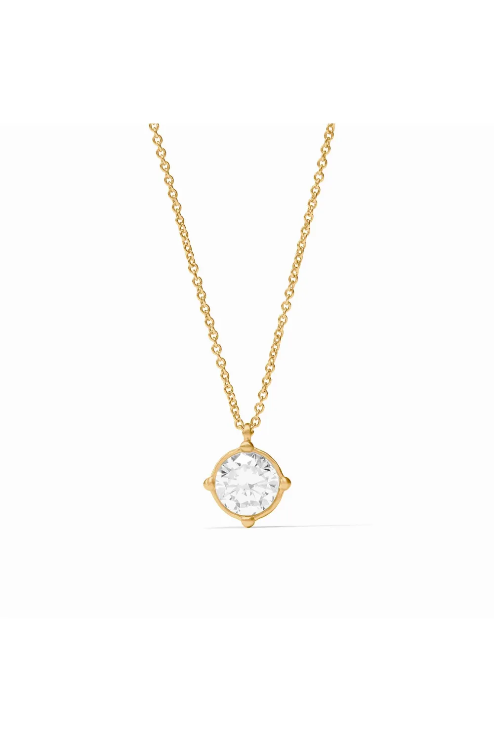 JULIE VOS HONEYBEE SOLITAIRE NECKLACE-CUBIC ZIRCONIA