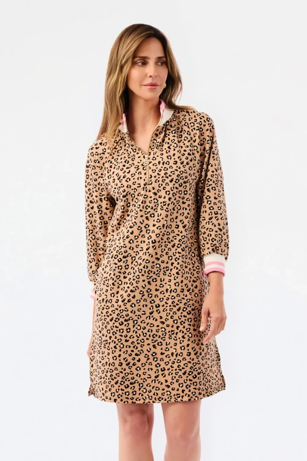 MARY SQUARE SUZANNE DRESS-SWEET SPOT TAN