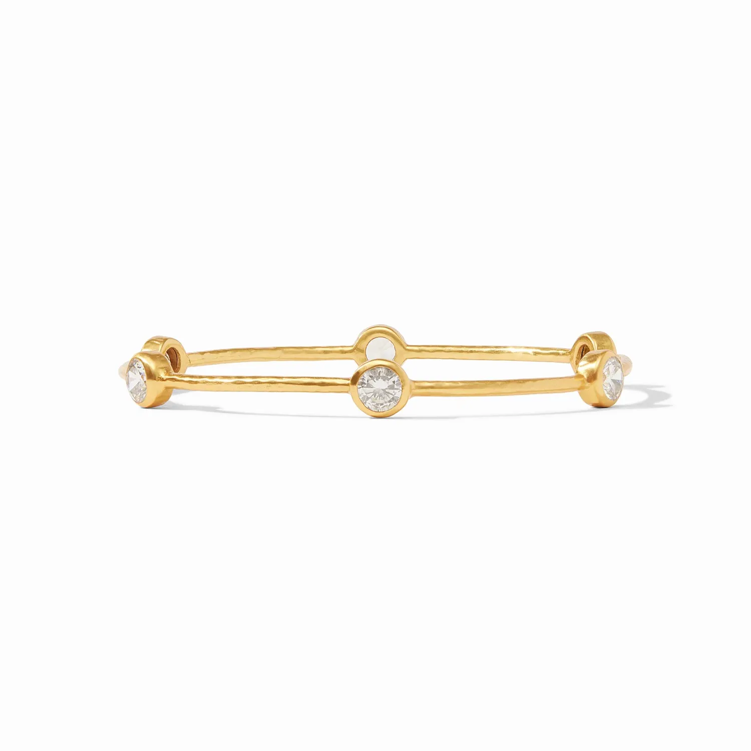 JULIE VOS MILANO LUXE BANGLE-CUBIC ZIRCONIA GOLD