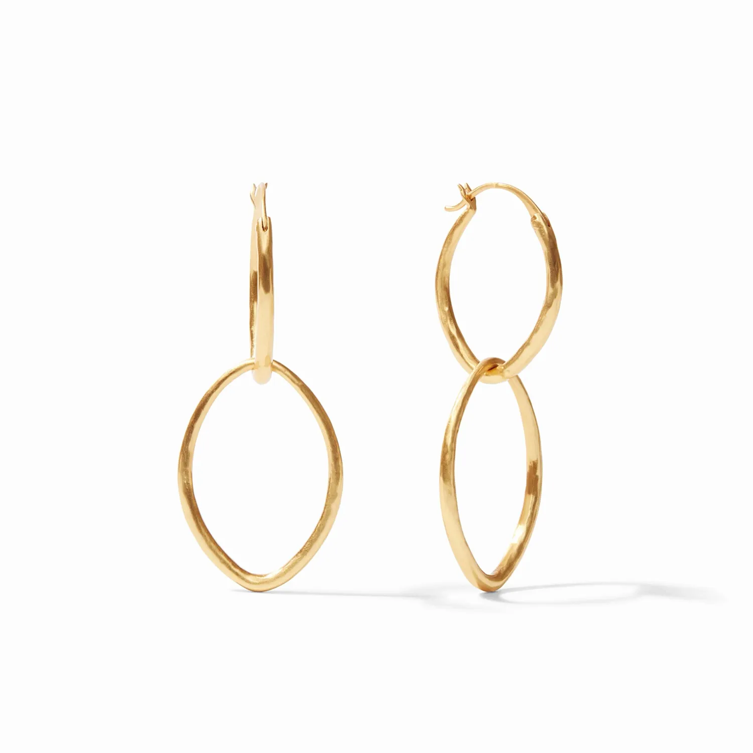 JULIE VOS FLEUR-DE-LIS 2 IN 1 EARRING-GOLD OS