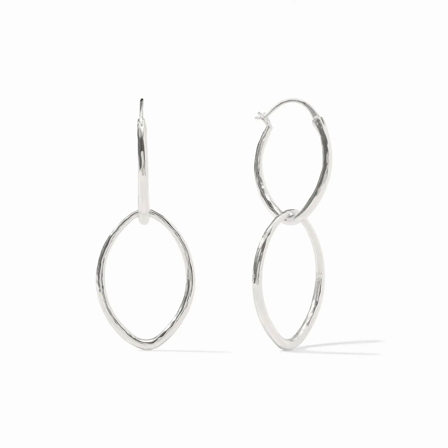 JULIE VOS FLEUR-DE-LIS 2 IN 1 EARRING-SILVER OS