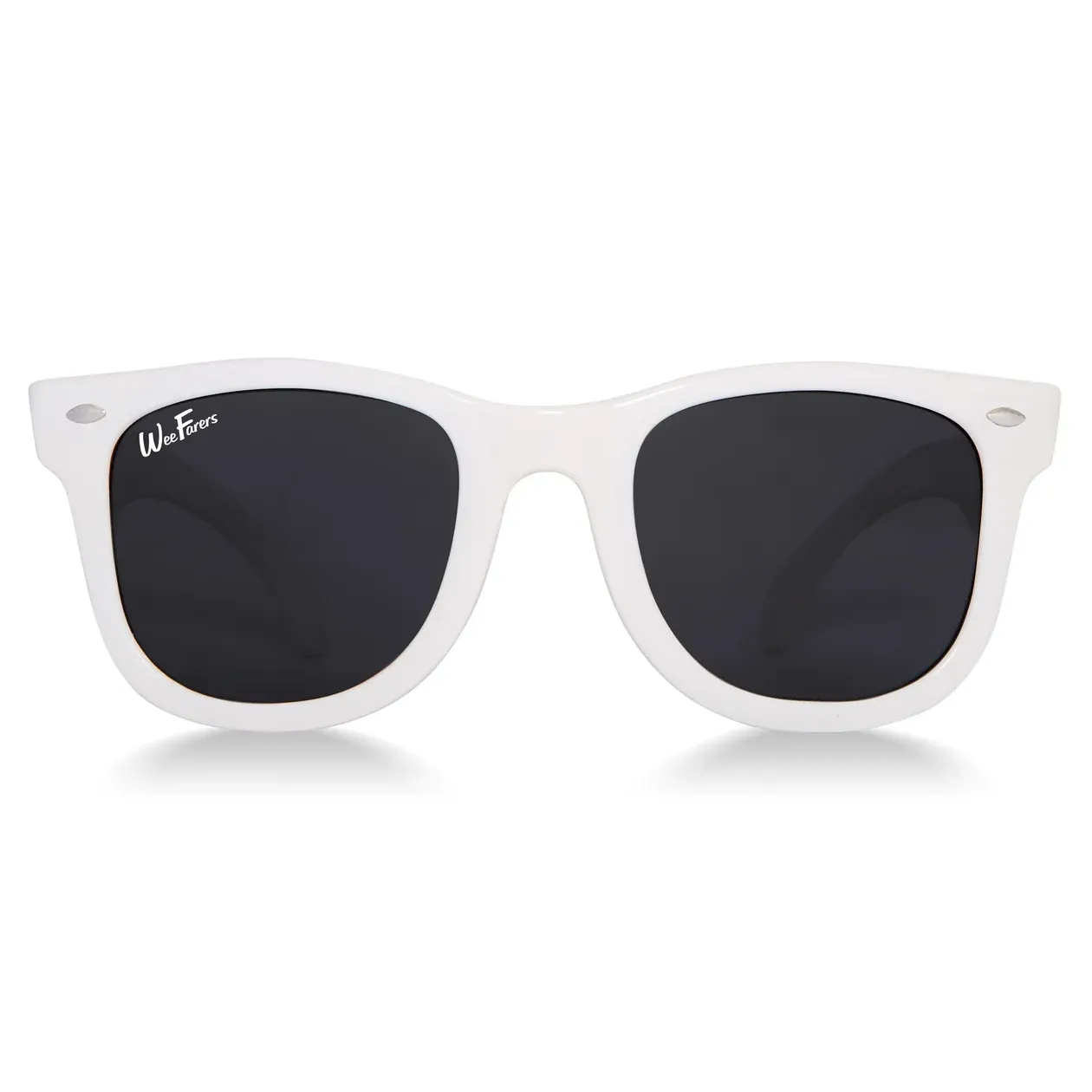 POLARIZED WEEFARERS KIDS SUNGLASSES-WHITE