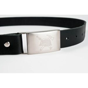 Bælte med lyst brandlogo