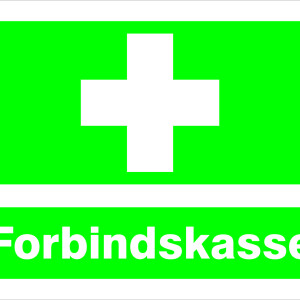 Forbindskasse skilt - Plast