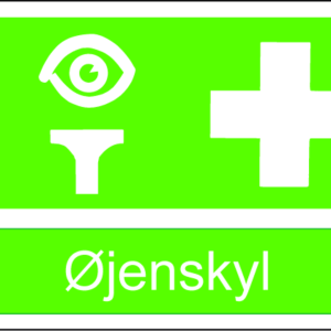 Øjenskyl skilt - Folie