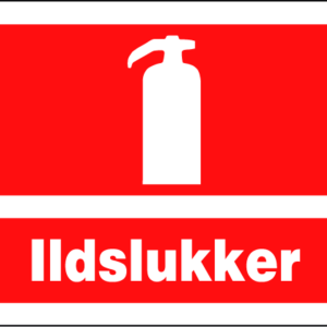 Ildslukker skilt - Folie