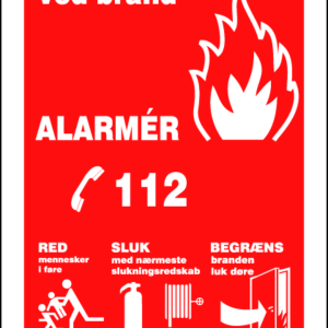 112 skilt - Plast