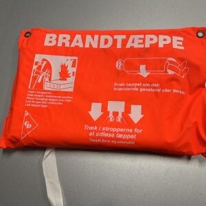 Brandtæppe i &quot;pose&quot;