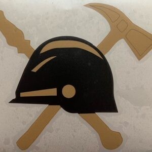 Klistermærke udskåret, Sort/Guld #5