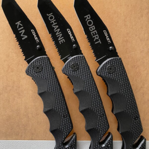 Rednings kniv med gravering