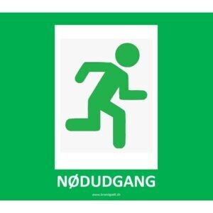 Nødudgang skilt - Folie