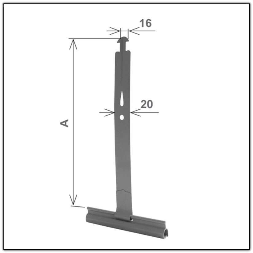 ATTACHE METALLIQUE SOUPLE POUR LAME DE 55 et 61 mm