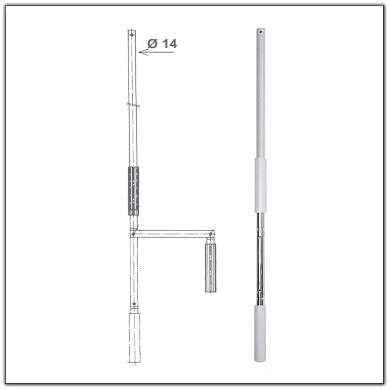 MANIVELLE LONGUEUR 1400 DIAMETRE 12 mm LAQUE BLANC