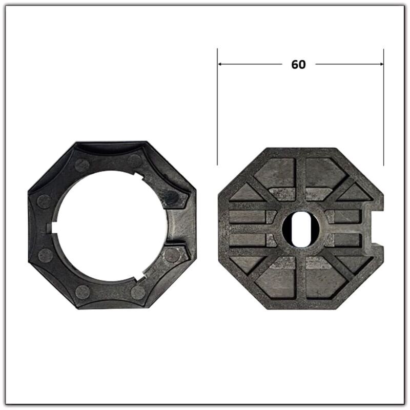 BAGUE POUR MOTEUR DE 50 Nm POUR AXE OCTOGONAL DE 60