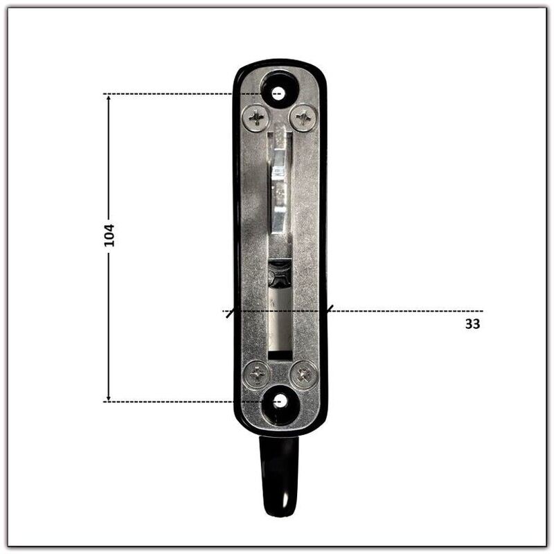POIGNEE DE JALOUSIE GAMME BOURBON REXAL NOIR