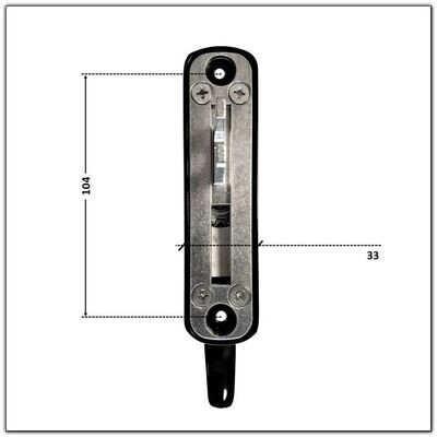POIGNEE DE JALOUSIE GAMME BOURBON REXAL BLANC