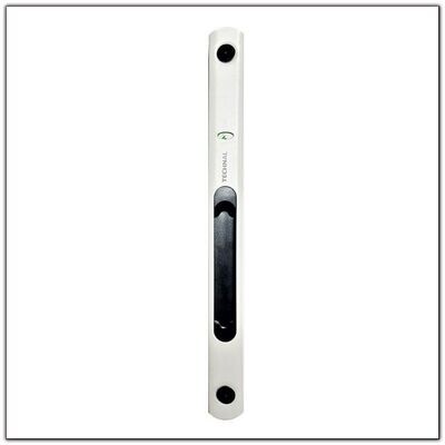 VERROU SIMPLE COULISSANT TECHNAL POUR PROFIL USINAGE 16 mm BLANC