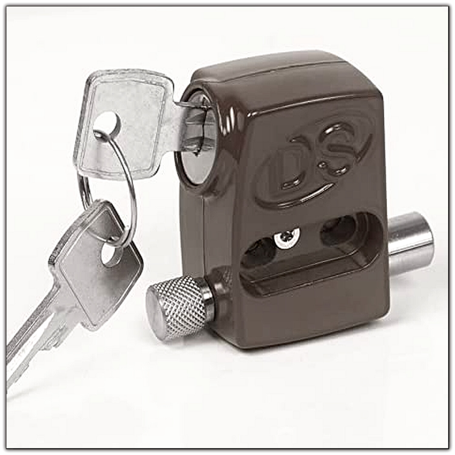 VERROU A TIGE A CLE DE SECURISATION COULISSANT NOIR