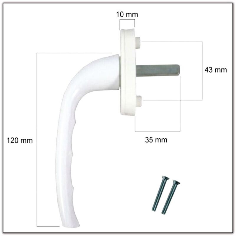 BEQUILLE SIMPLE POUR FENETRE PVC AXE CARRE DE 7 mm