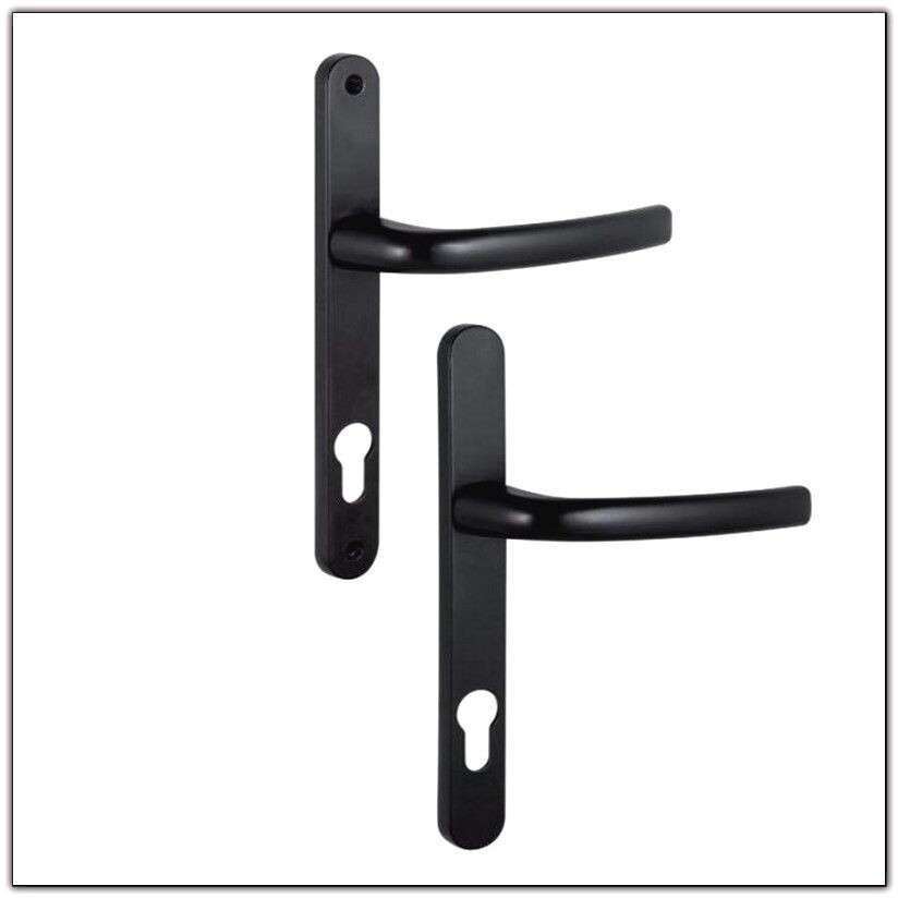 POIGNEE DOUBLE CARRE DE 7  ENTRAXE 85 POUR MENUISERIE ALU ET PVC NOIR