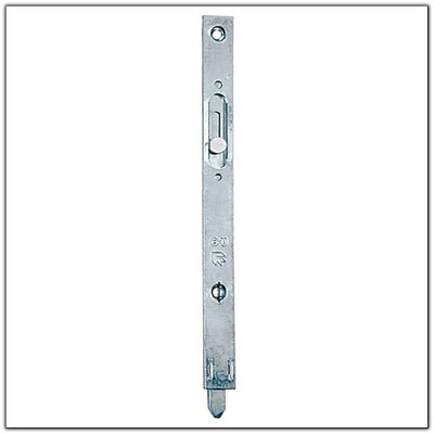 BLOQUEUR SEMI-FIXE EN ACIER GALVANISE POUR MENUISERIE PVC ET BOIS, LG 180 mm POUR PROFIL A GORGE 14 mm, NOIR