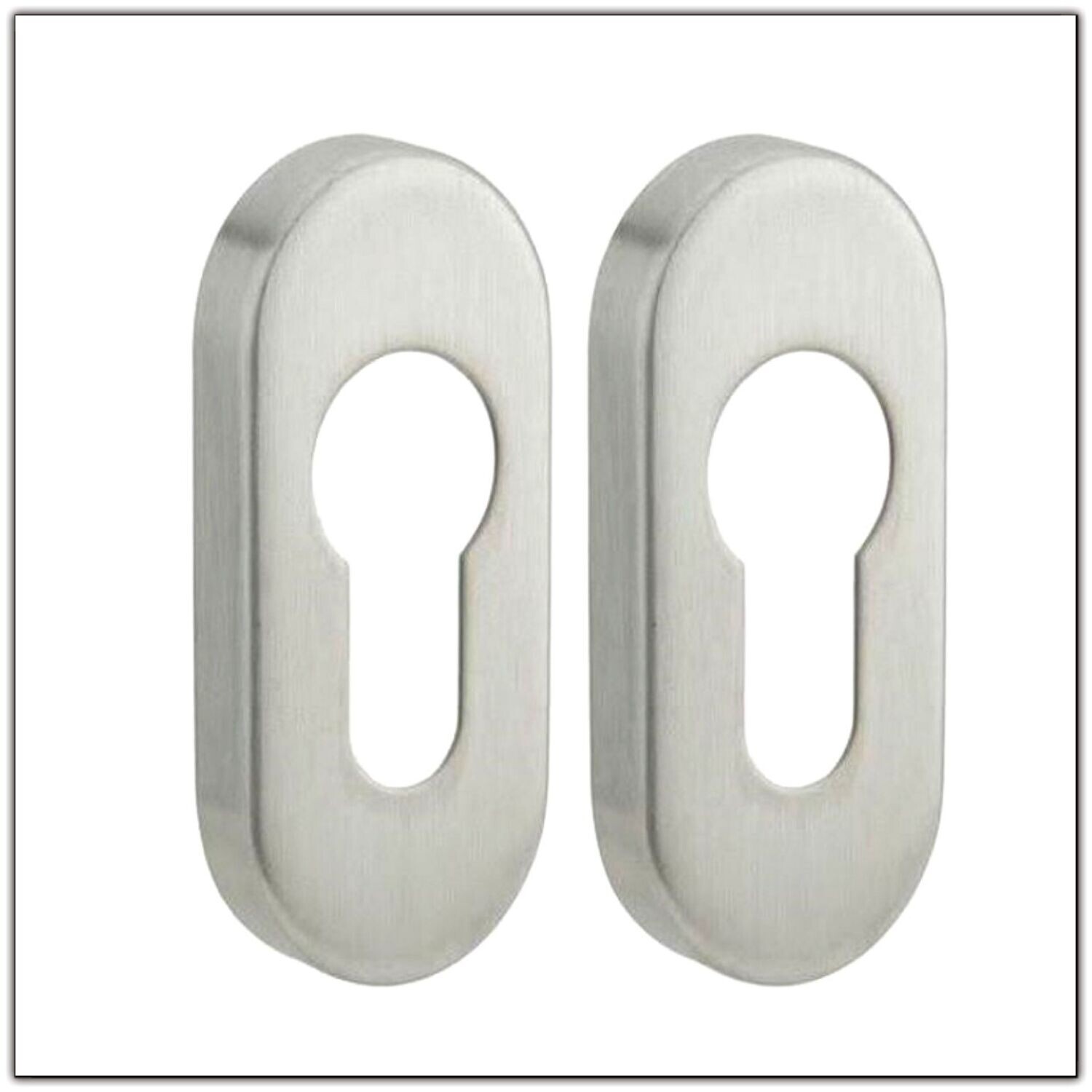 ENTREE DE CYLINDRE BASE PVC CAPOT ALUMINIUM BLANC / PAIRE