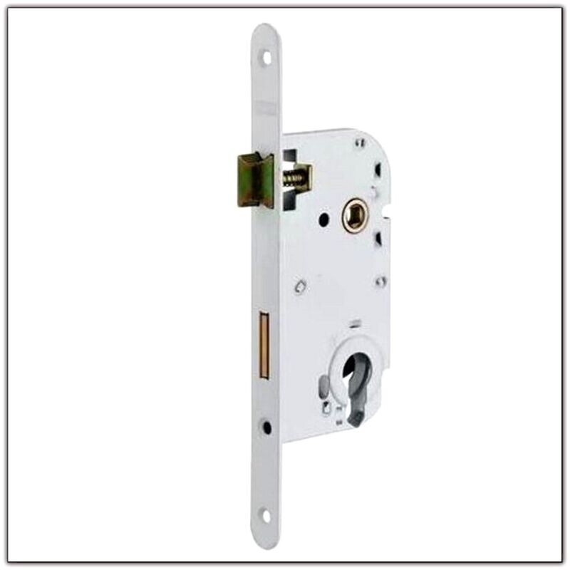SERRURE 1 POINT A CYLINDRE POUR PORTE INTERIEUR, ENTRAXE 70 X 50, COFFRE 75