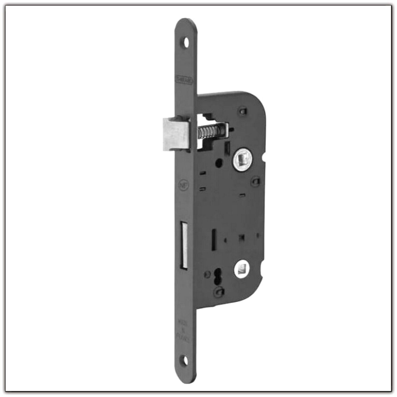 SERRURE 1 POINT A CONDAMNATION POUR PORTE INTERIEUR, ENTRAXE 70 X 50, COFFRE 75