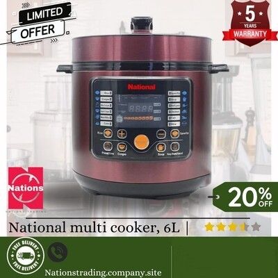 Product details of National Electric Multi Functional Voice Cooker 2Kg ( 6l ) 1000W
