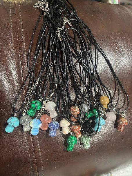 Stone Mushroom Necklace