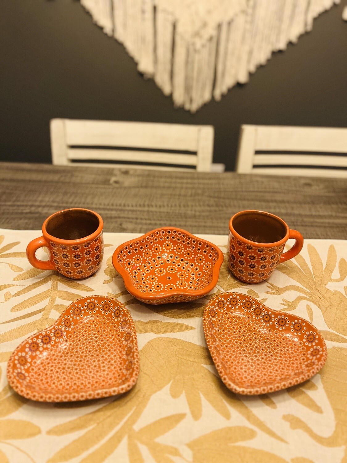 Set Naranja Capula para dos personas