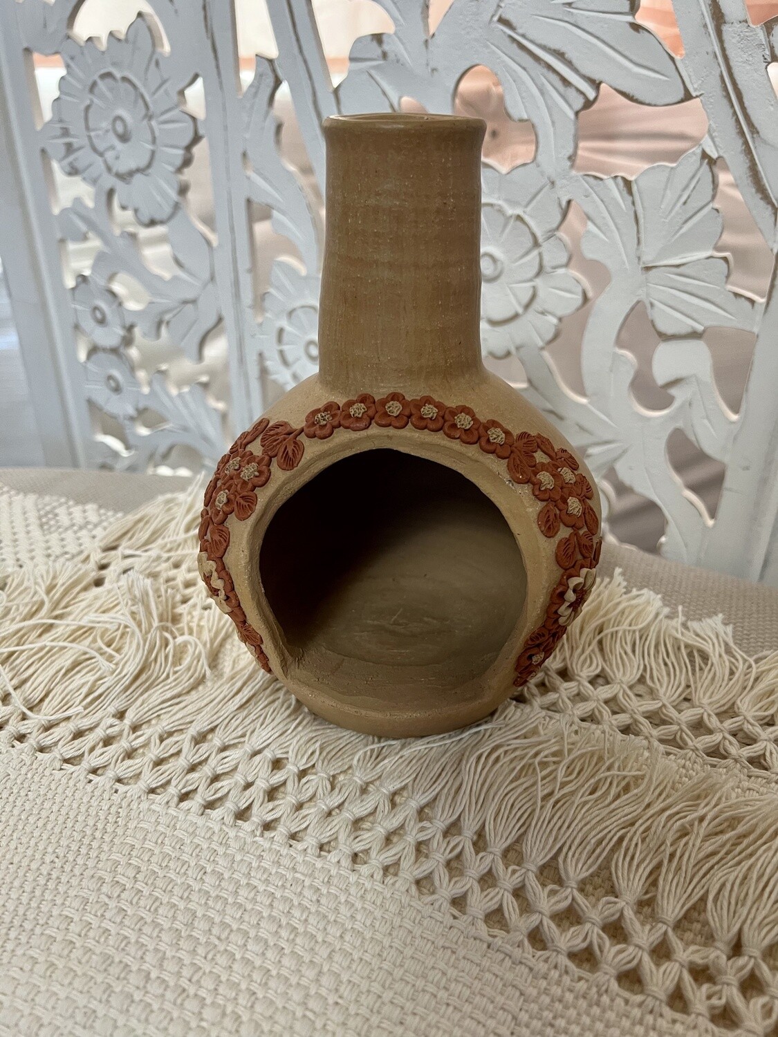 Chimenea con flores chica