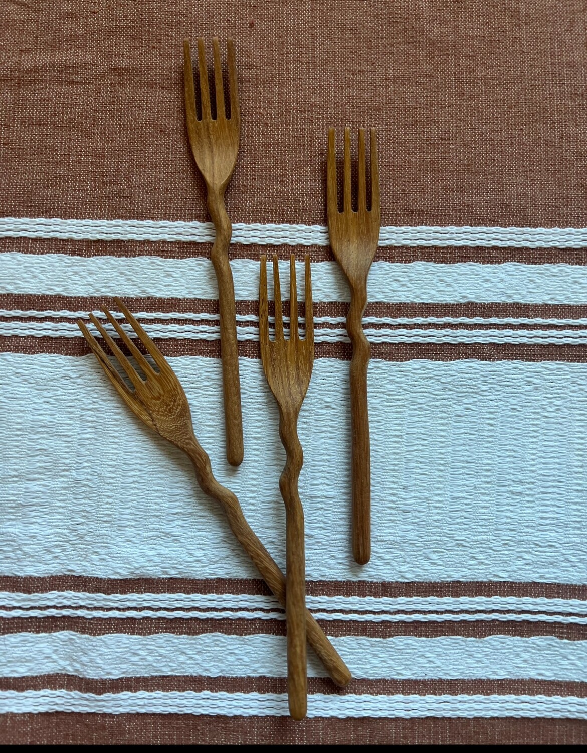 Tenedor de Madera  set 2