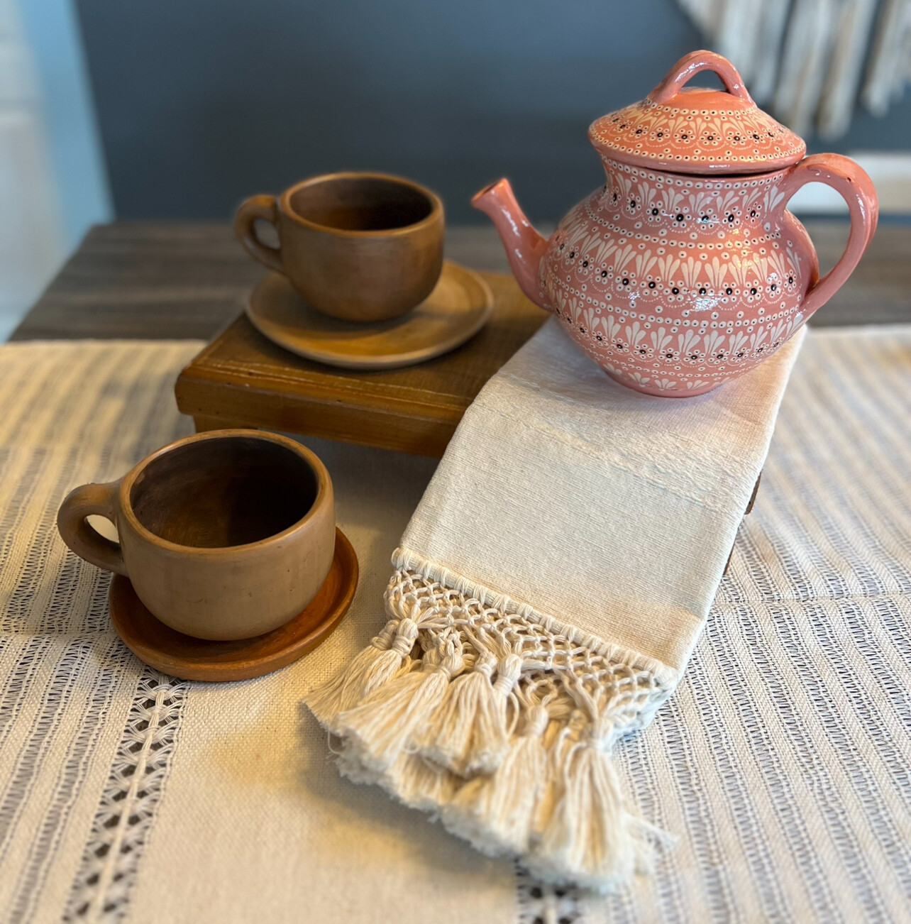 Tetera Capula Rosa    (TAZAS POR SEPARADO)