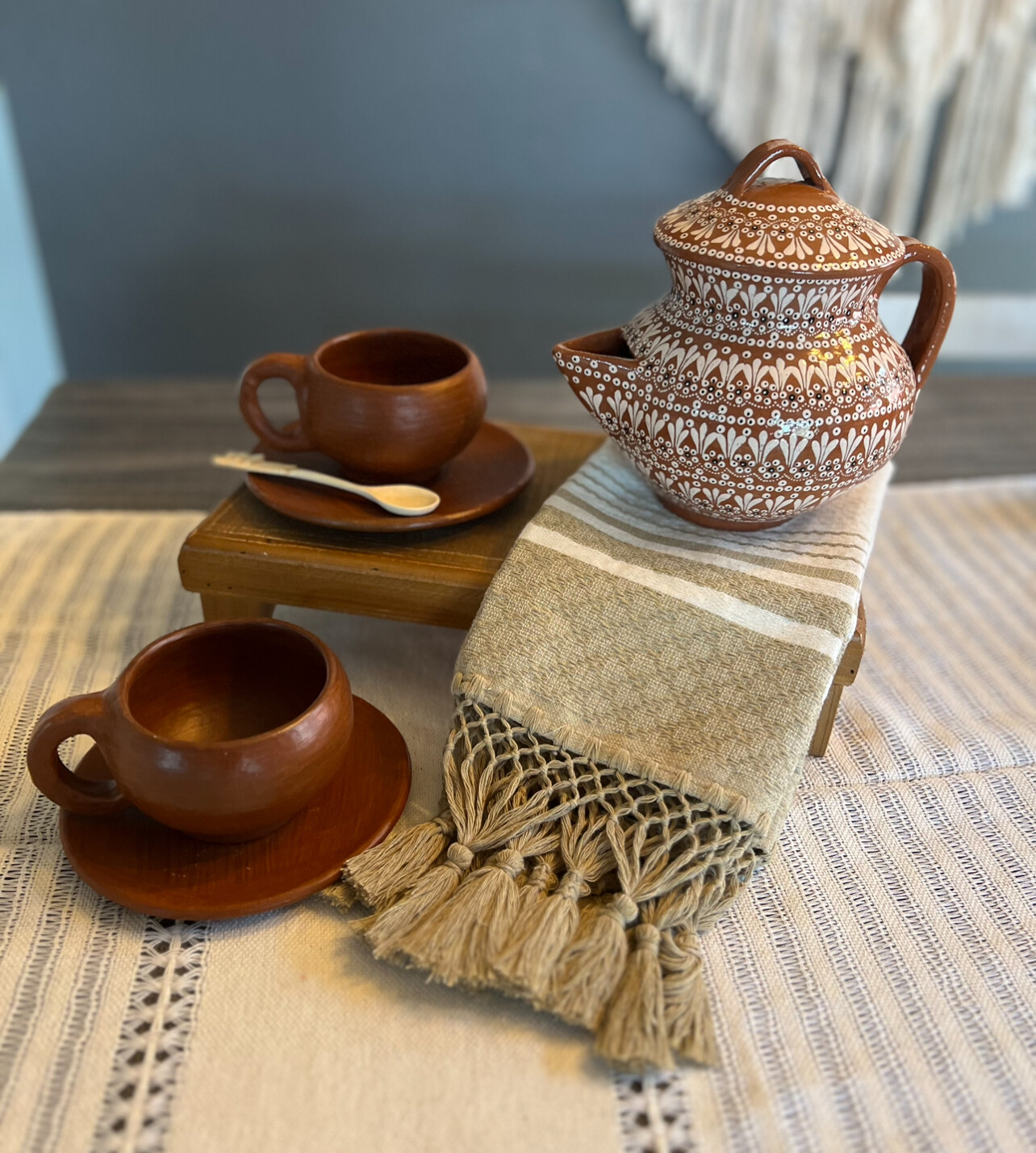 Tetera Capula Cafe y Beige  (TAZAS POR SEPARADO)