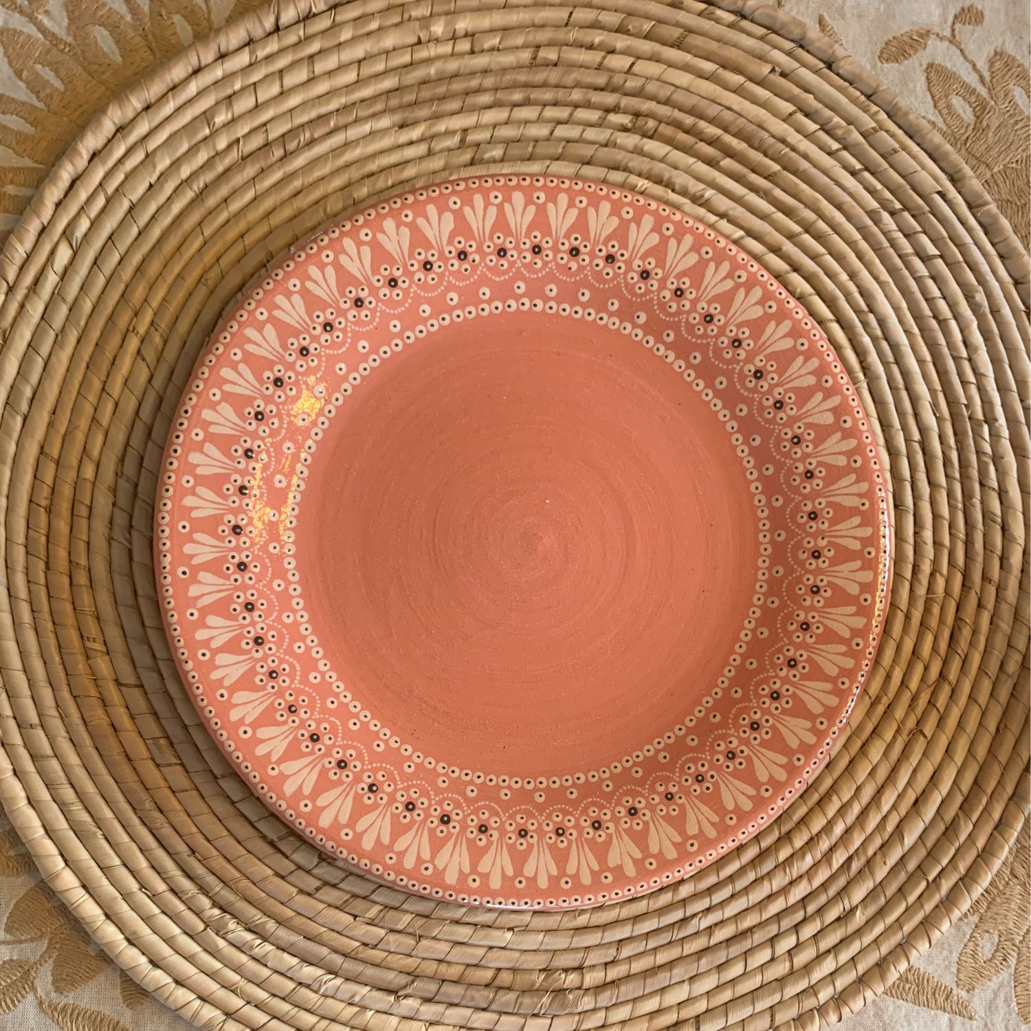 Plato rosa Plano 9.5”