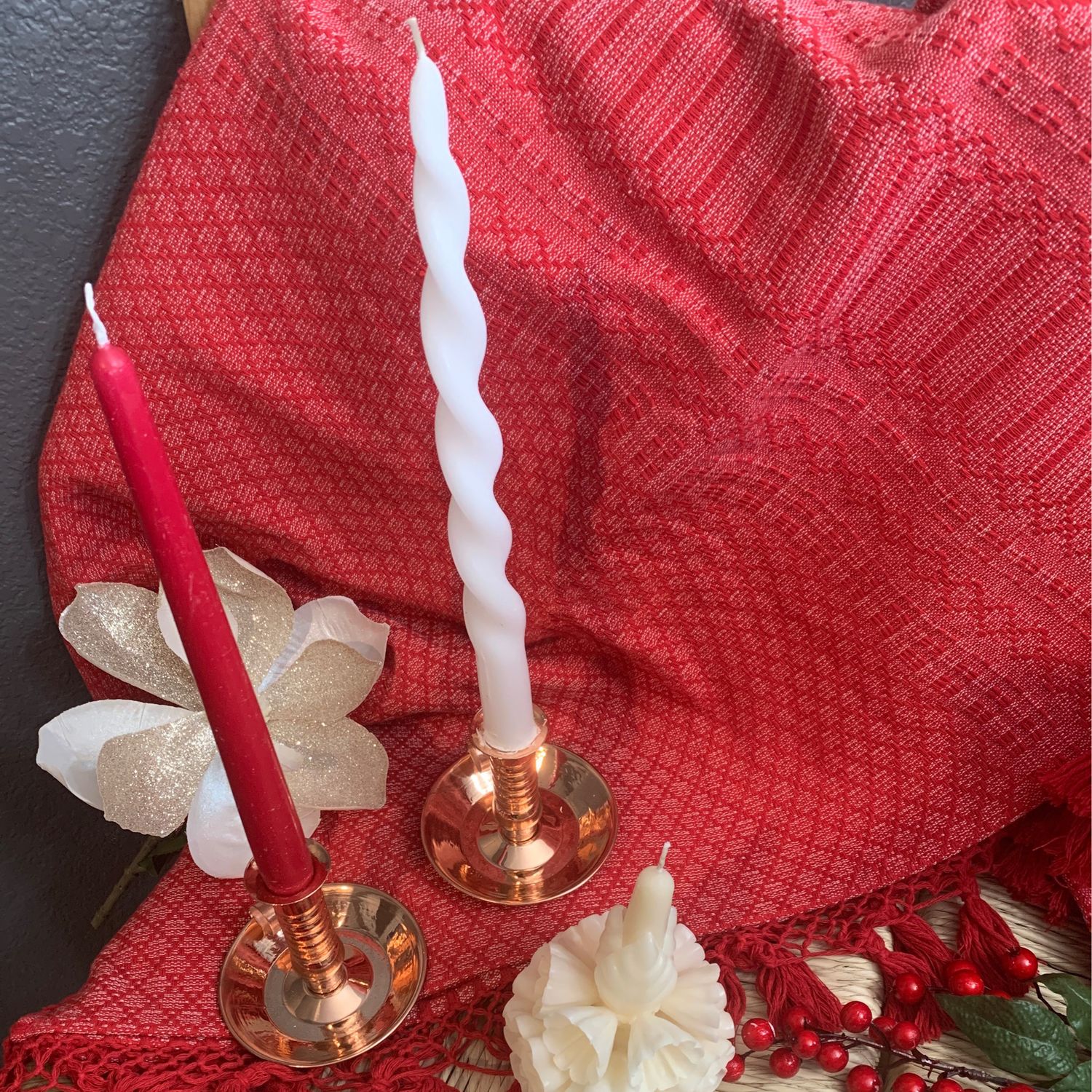 Candelero de cobre Set 2 