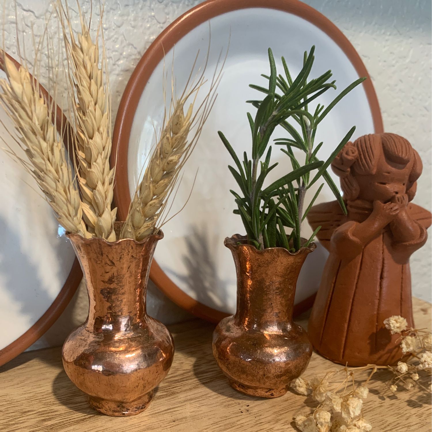 Mini florero   de cobre set 2