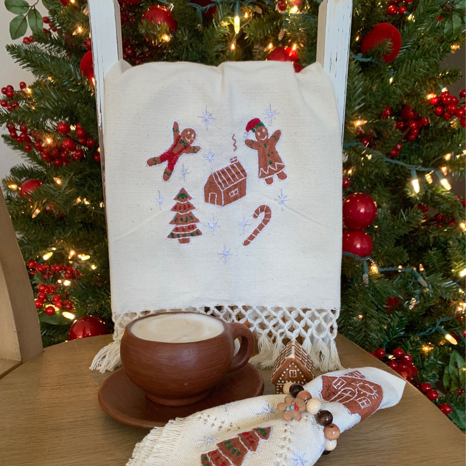 Servilleta de historia ginger bread (DISEÑO PUEDE VARIAR )