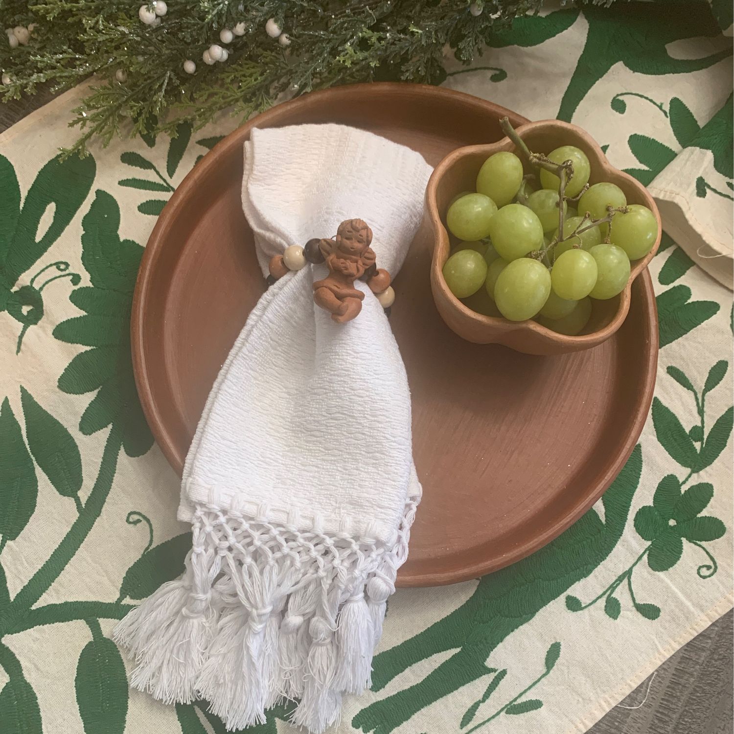 Servilleta de mesa Color Blanco  set 2