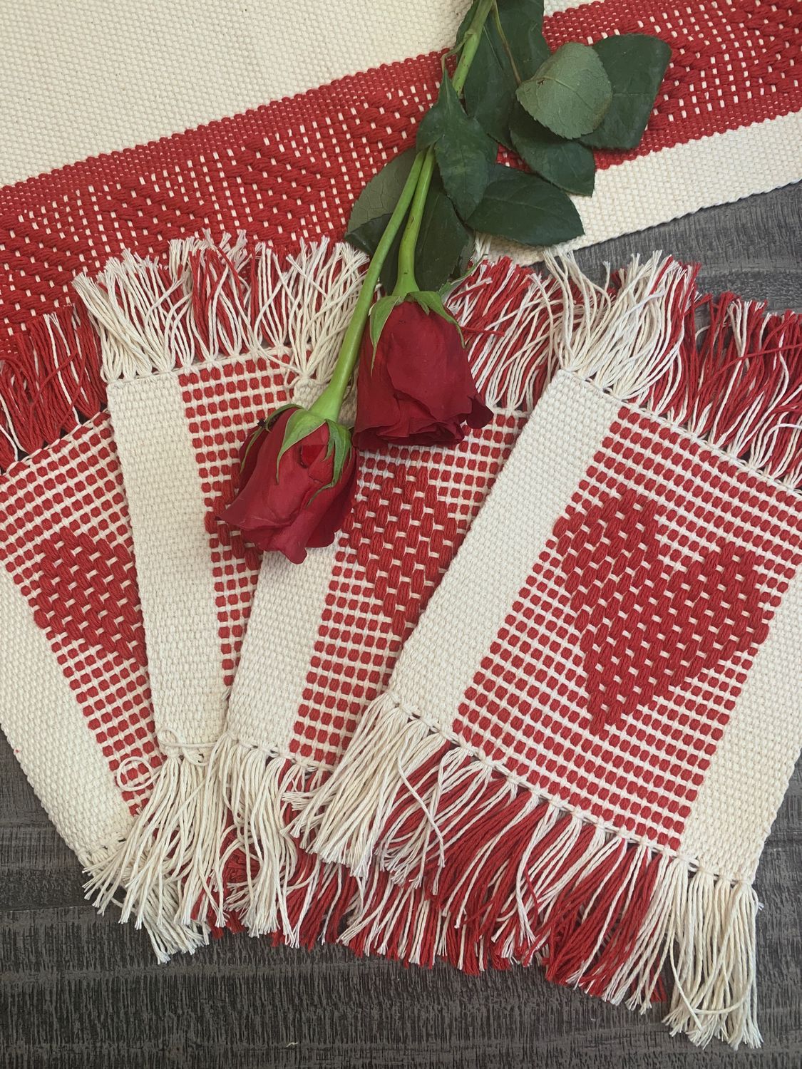 Porta Vasos set corazones ♥️ 4