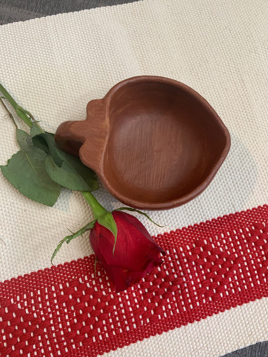 Tacitas  barro rojo ♥️ 