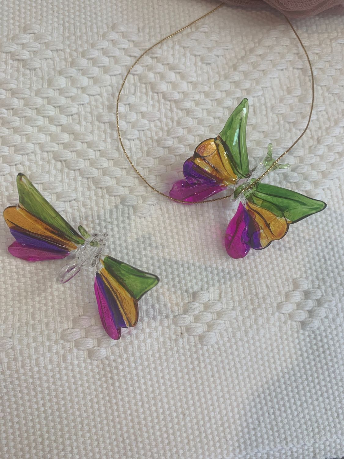 Mariposa Vidrio Soplado multi color 