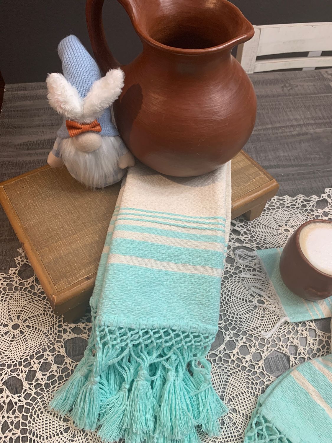 Servilleta Color Aqua    set 2