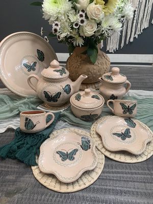 Juego de Té para 2 Personas 8 piezas   Esmeralda