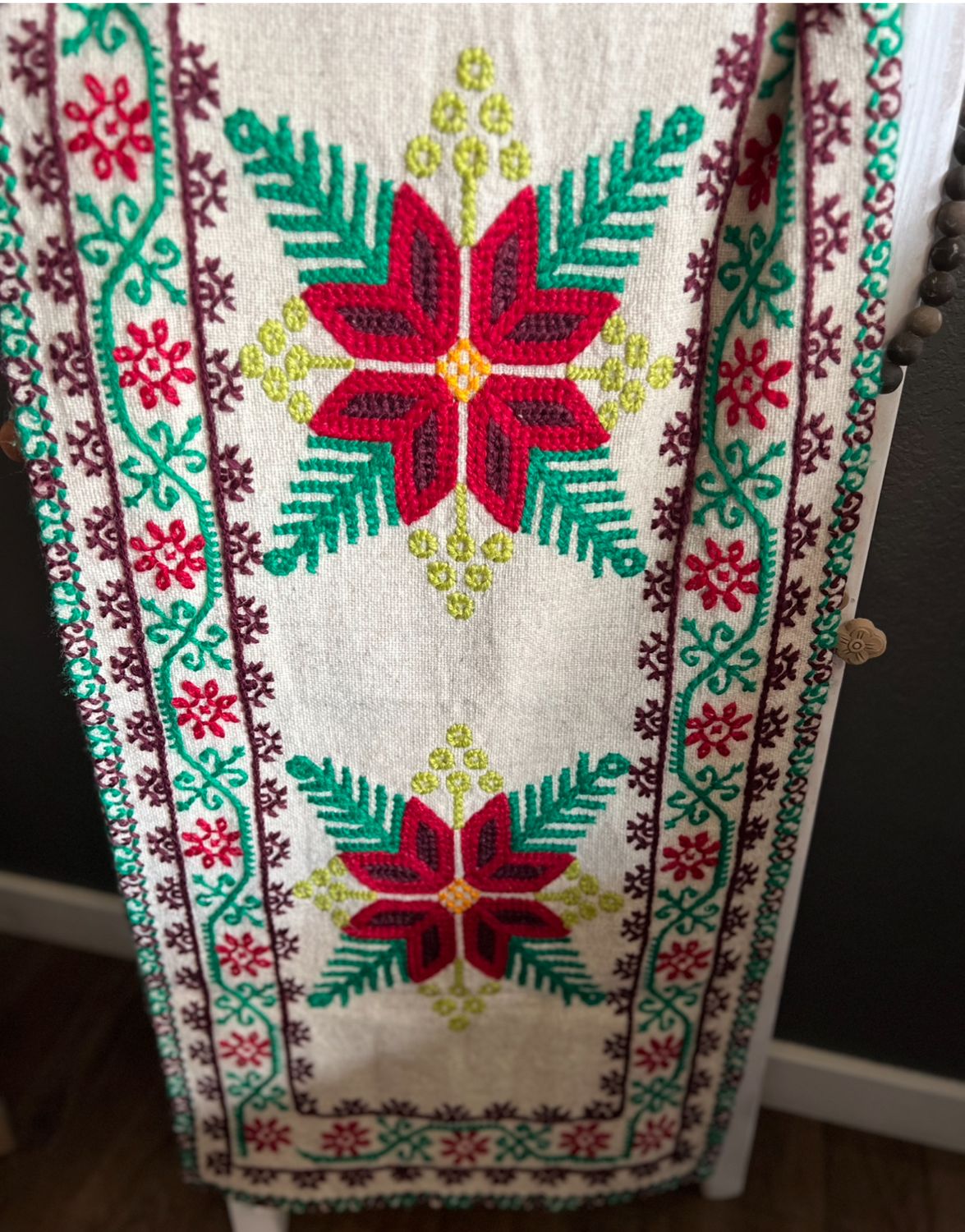 Camino de mesa Mazahua Grande Navidad SOLO PREORDEN