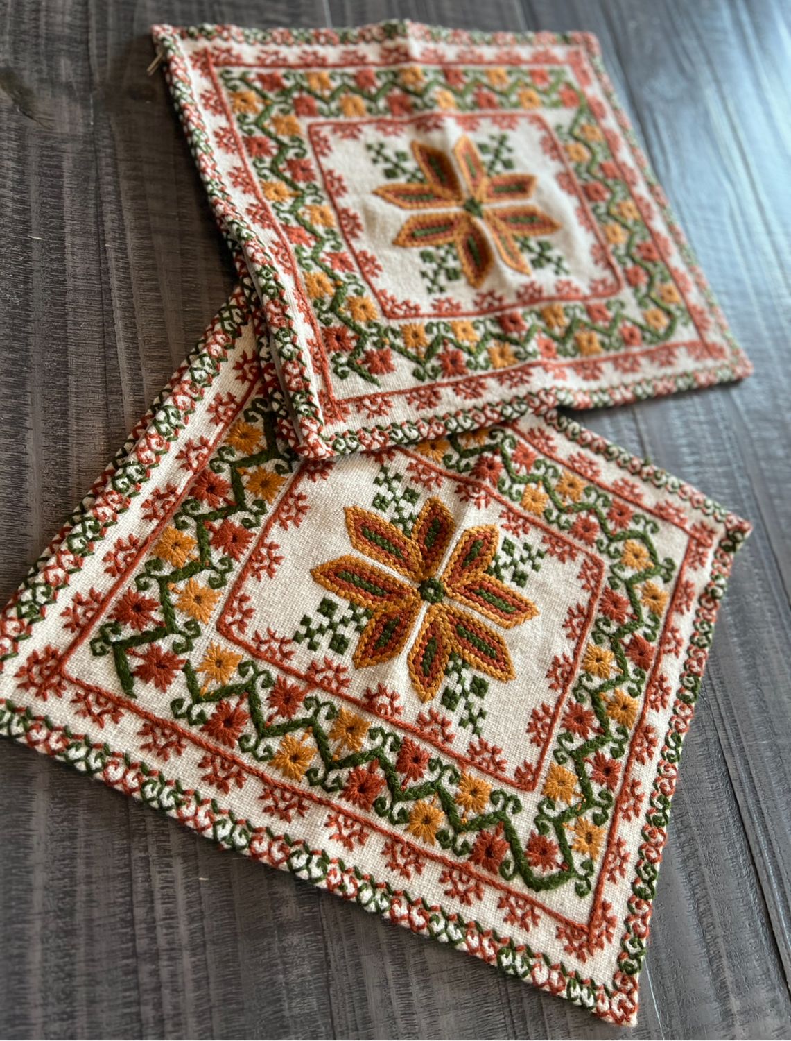 Cojines mazahua otoño   set 2