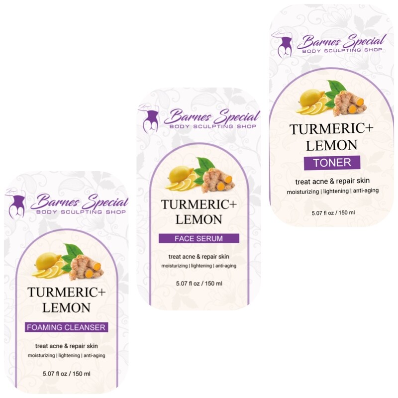 Barnes Special Turmeric &amp; Lemon SkinCare Line