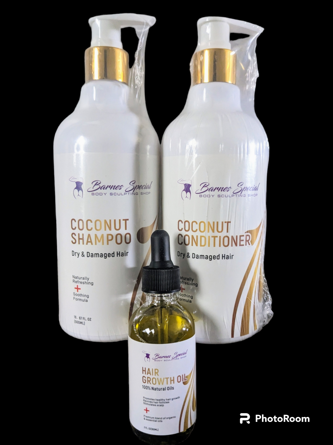 Ultimate Hair Growth Kit shampoo conditioner and hair growth serum set